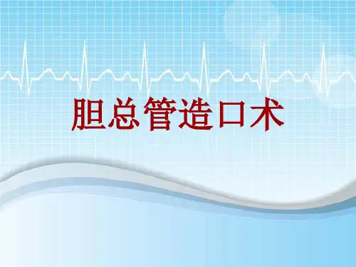 外科手术教学资料：胆总管造口术讲解模板