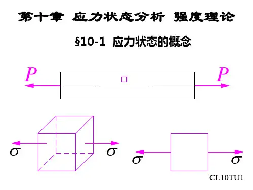 第十章 -应力状态分析 强度理论(材料力学课件)