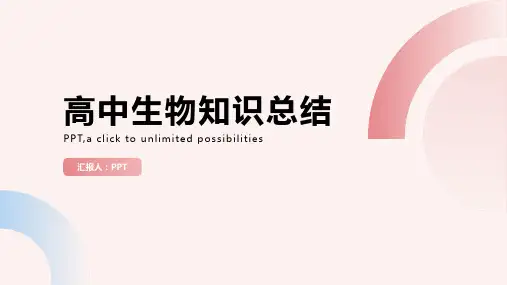 《高中生物知识总结》课件