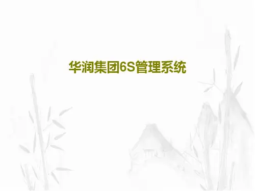 华润集团6S管理系统88页PPT