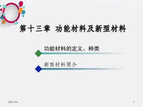功能材料及新型材料--精品PPT课件_OK