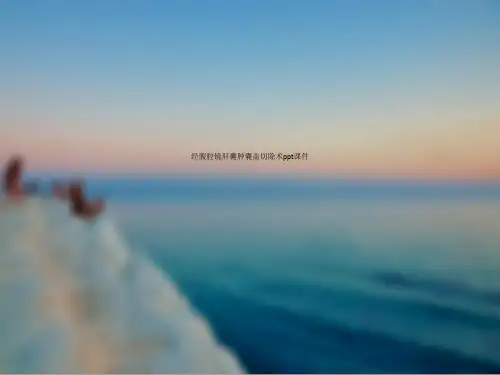经腹腔镜肝囊肿囊盖切除术ppt课件