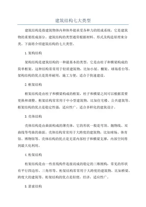 建筑结构七大类型