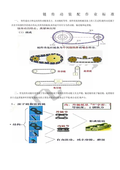 链轮链条传动装配作业标准