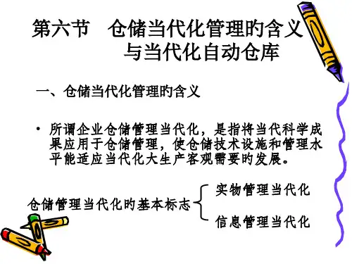 仓储管理现代化