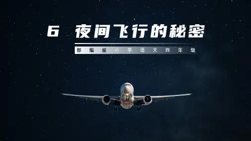 《夜间飞行的秘密》ppt课件