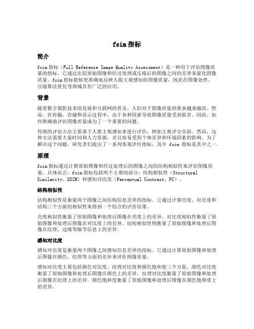 fsim指标