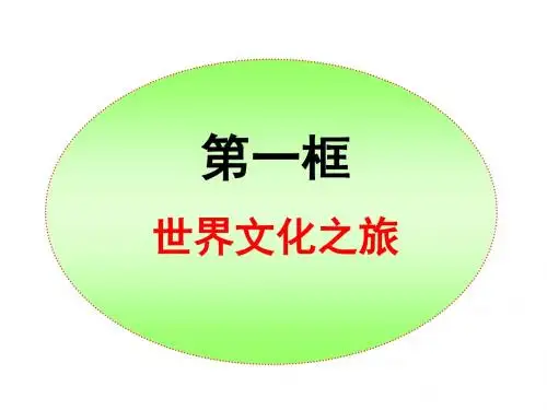 10.八年级上册思品《世界文化之旅》课件