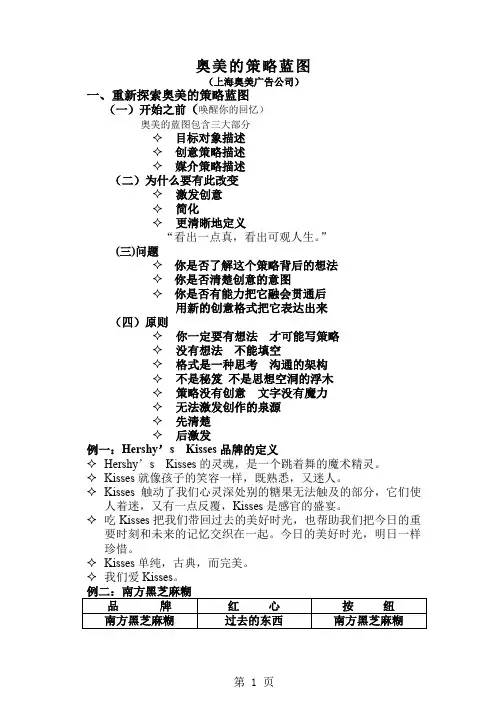 奥美广告奥美的策略蓝图精品文档13页