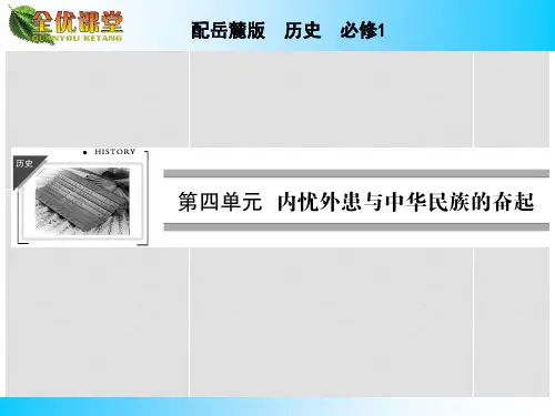 高中历史 第14课从中日甲午战争到八国联军侵华课件 岳麓版必修1 