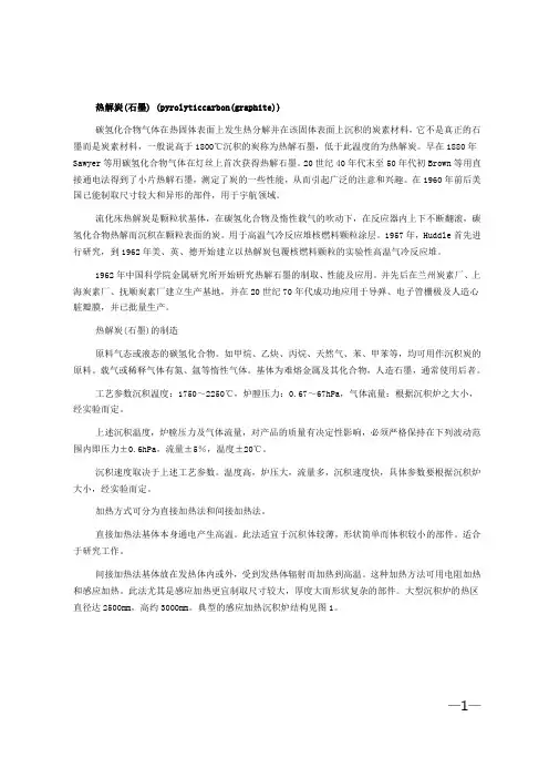 热解炭