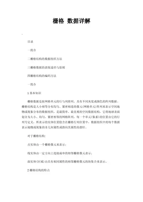 栅格数据详解
