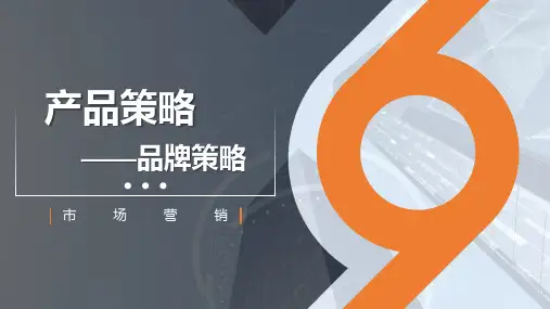 产品策略——品牌策略