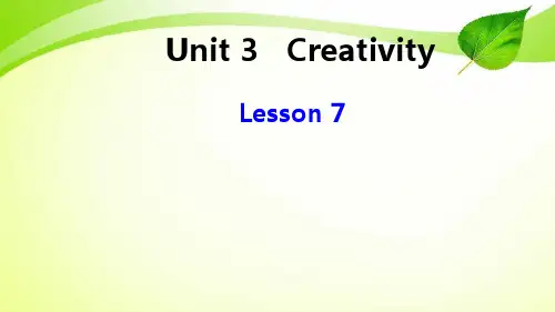 北师大版九年级英语全Unit3  Lesson7 a famous inventor 教学课件 (共