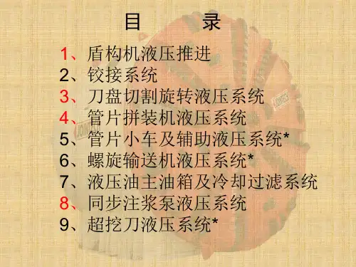 盾构机液压原理ppt课件