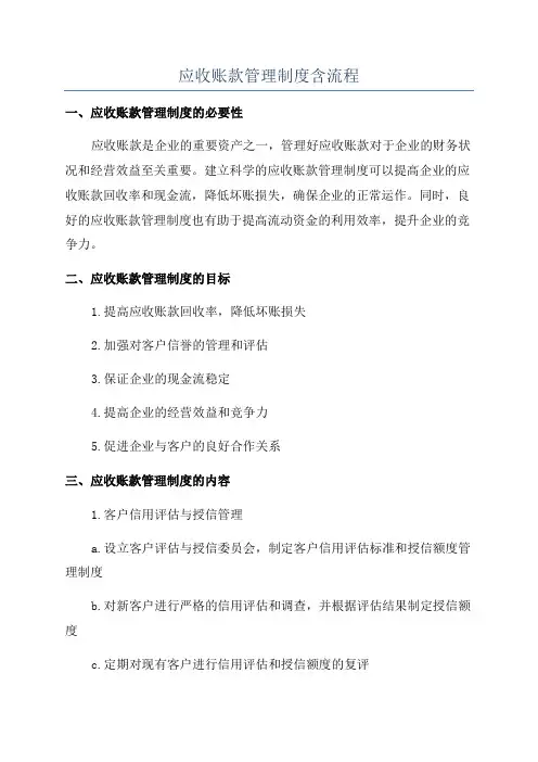 应收账款管理制度含流程