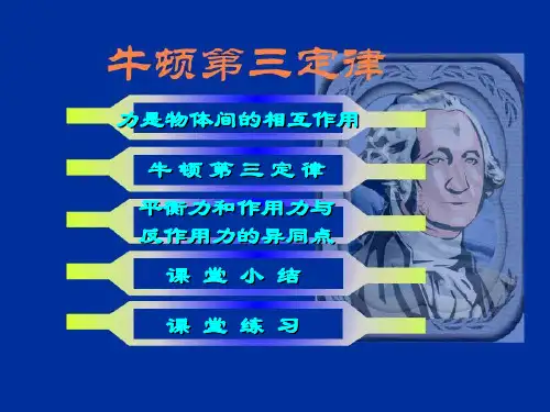 牛顿第三定律(优秀公开课)