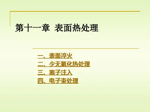 11材料科学与工程专业《金属热处理原理及工艺》课件第十一章表面