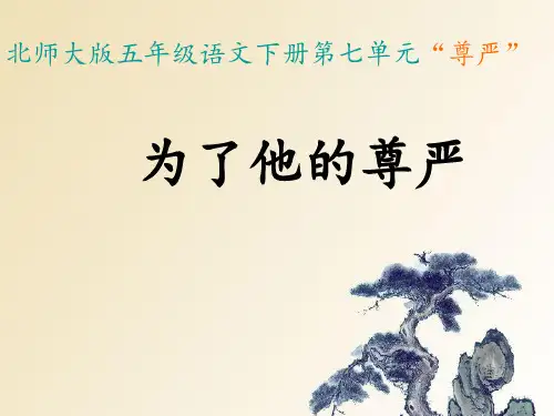 为了他的尊严完整版ppt课件