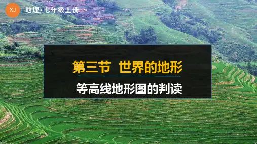 2.3 世界的地形 等高线地形图的判读课件(共33张PPT) 湘教版地理七年级上册