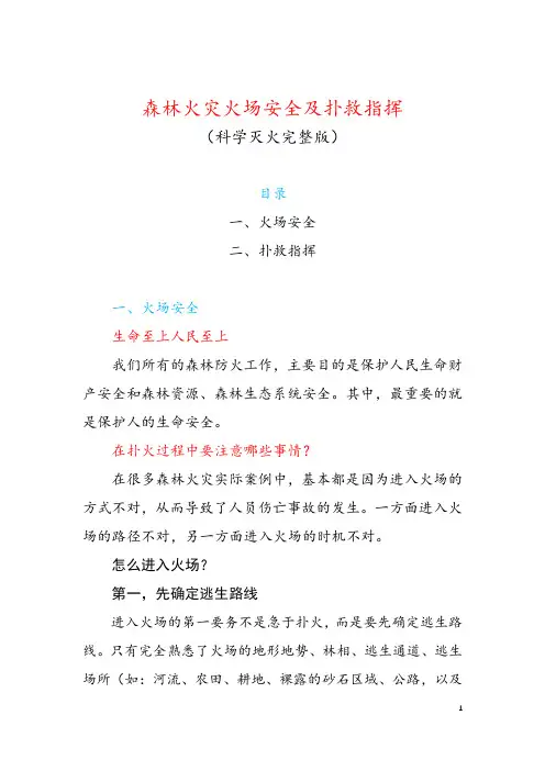 森林火灾火场安全及扑救指挥(科学灭火完整版)