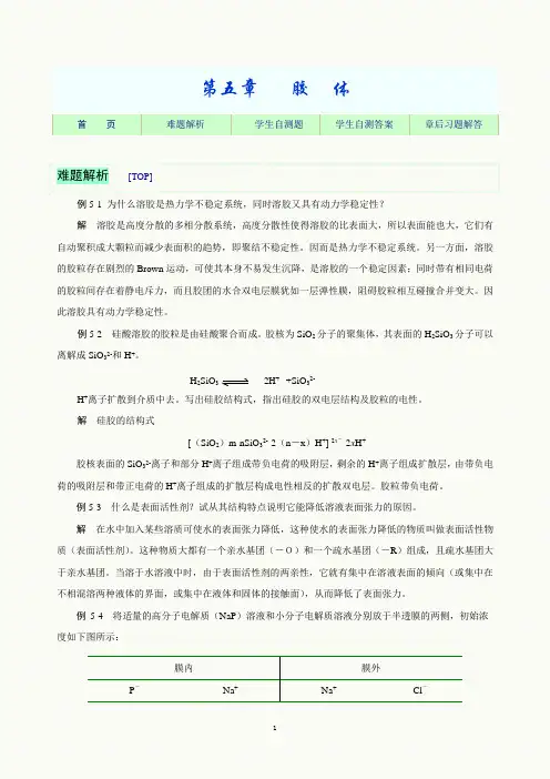 胶体习题