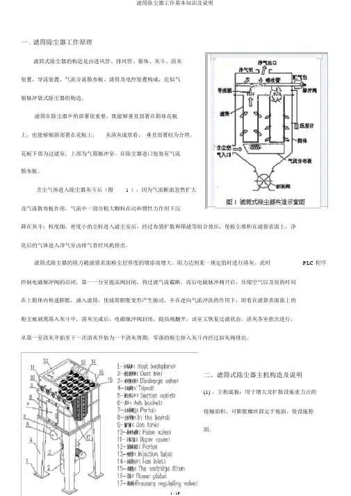 滤筒除尘器工作基本知识及说明