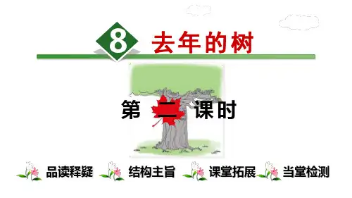 人教部编版语文《去年的树》PPT精品课件1