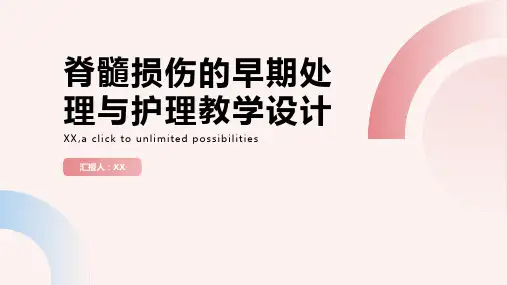 脊髓损伤的早期处理与护理教学设计