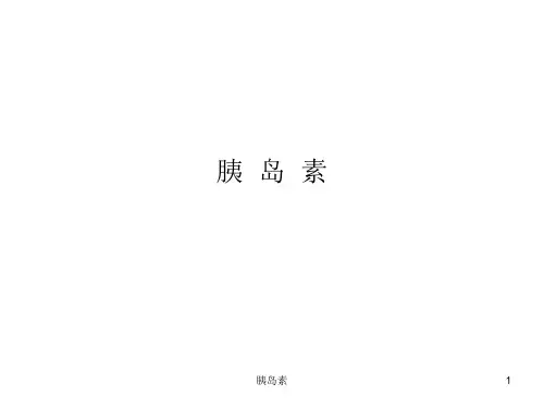 胰岛素PPT课件
