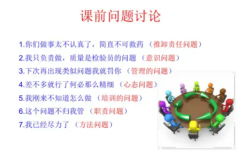 TQM全面质量管理内训教材课件