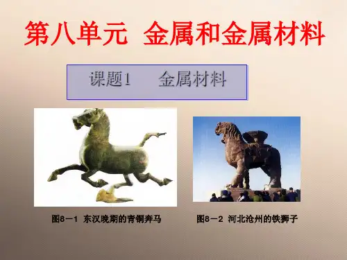 人教版初中化学九下8.1 金属材料 课件优品课件ppt
