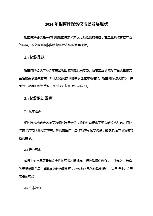 2024年相控阵探伤仪市场发展现状