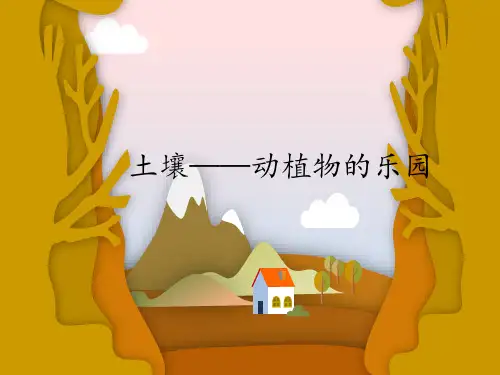 二年级科学课件：2土壤—动植物的乐园
