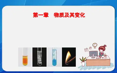 新人教版高中化学必修第一册第一章《物质及其变化》全章教学课件可修改全文