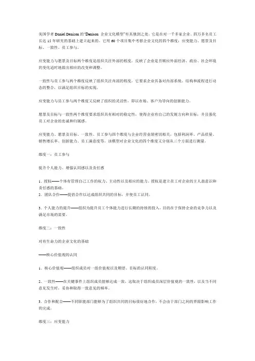 denison模型