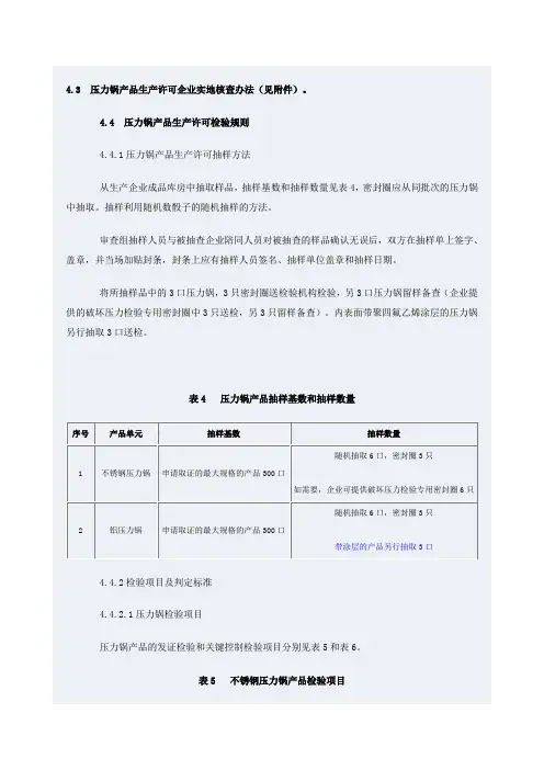 压力锅检验细则