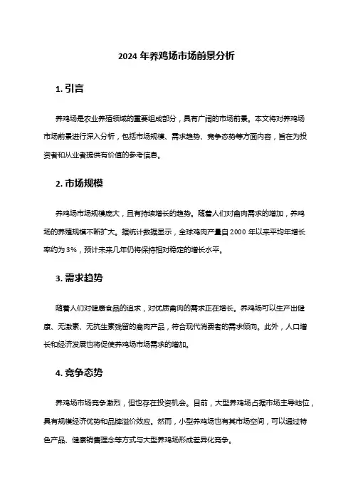 2024年养鸡场市场前景分析