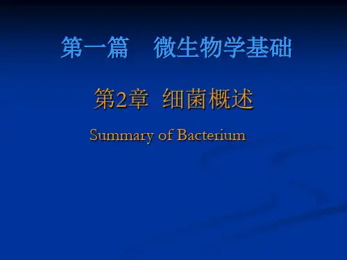 病原生物与免疫学课件：细菌的致病性与感染页PPT文档