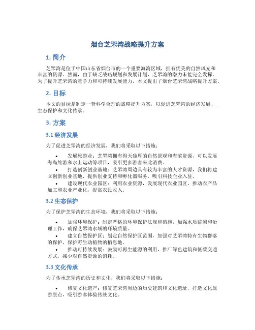 烟台芝罘湾战略提升方案