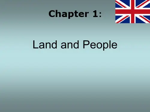 英语国家概况课件 Chapter1, Land and People