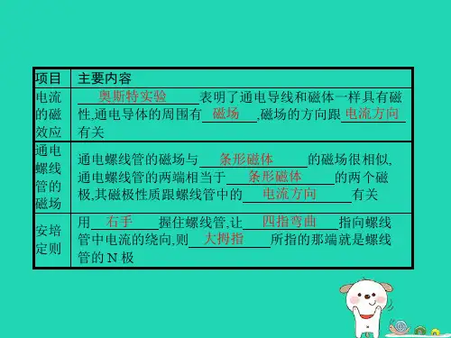 九年级物理全册14.3电流的磁场课件(新版)北师大版