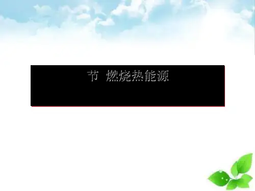 燃烧热能源PPT课件(上课用)