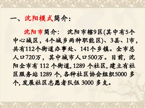 沈阳模式