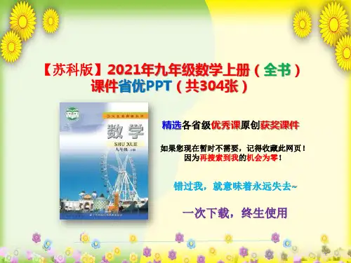 【苏科版】2021年九年级数学上册(全书)课件省优PPT(共304张)