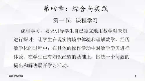 初中数学学科知识综合与实践