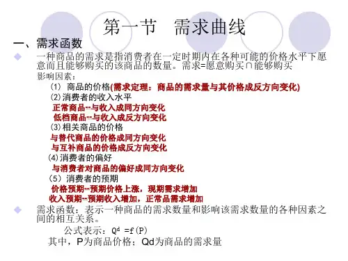 第三讲供求均衡理论