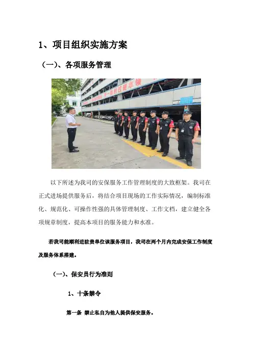 项目组织实施方案