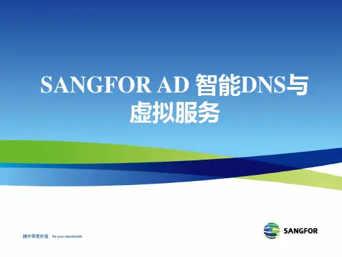 SANGFOR_AD_V4.6_2013年渠道初级认证培训03_智能DNS与虚拟服务_20121218