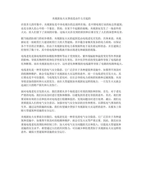 央视新址火灾事故是由什么引起的